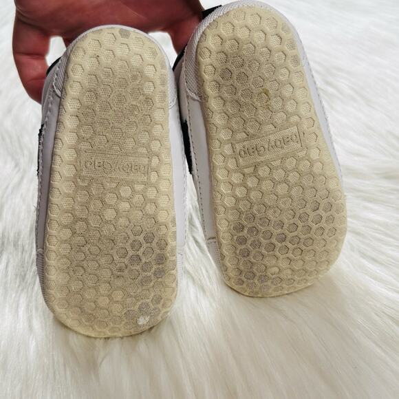 Baby Gap White and Navy Striped Sneakers - Picture 5 of 7